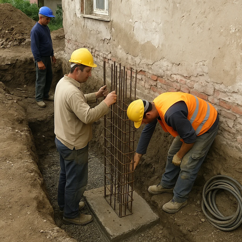 Lucrări de consolidare fundații și subzidiri